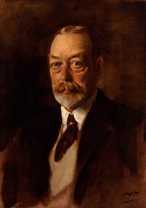 Wikioo.org - The Encyclopedia of Fine Arts - Painting, Artwork by Oswald Hornby Joseph Birley - King George V