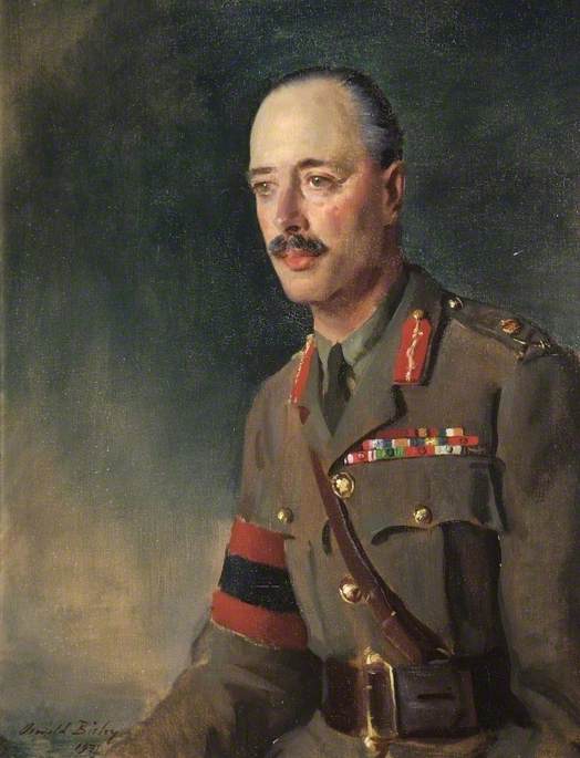 Wikioo.org - The Encyclopedia of Fine Arts - Painting, Artwork by Oswald Hornby Joseph Birley - Lieutenant General Sir Hastings Anderson (1872–1930), Commandant, Staff College (1919–1922)