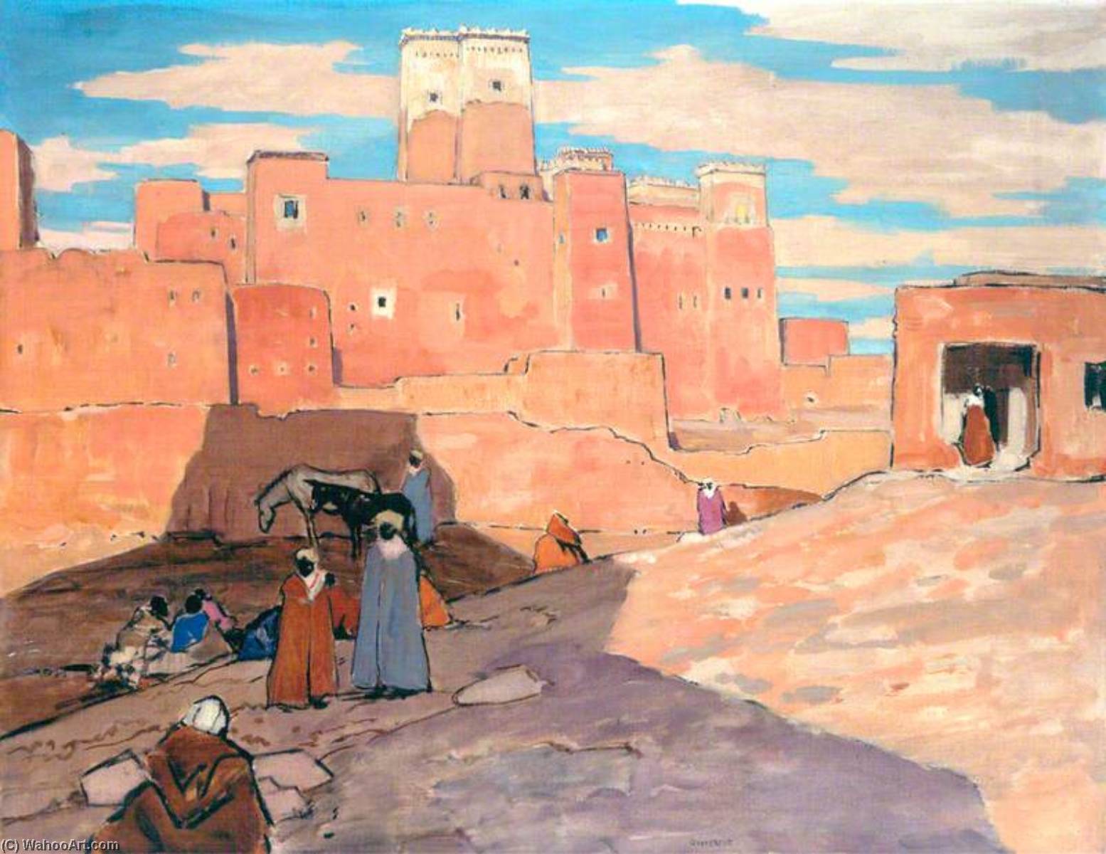 Wikioo.org - The Encyclopedia of Fine Arts - Painting, Artwork by James Mcbey - Ouarzazate, Morocco