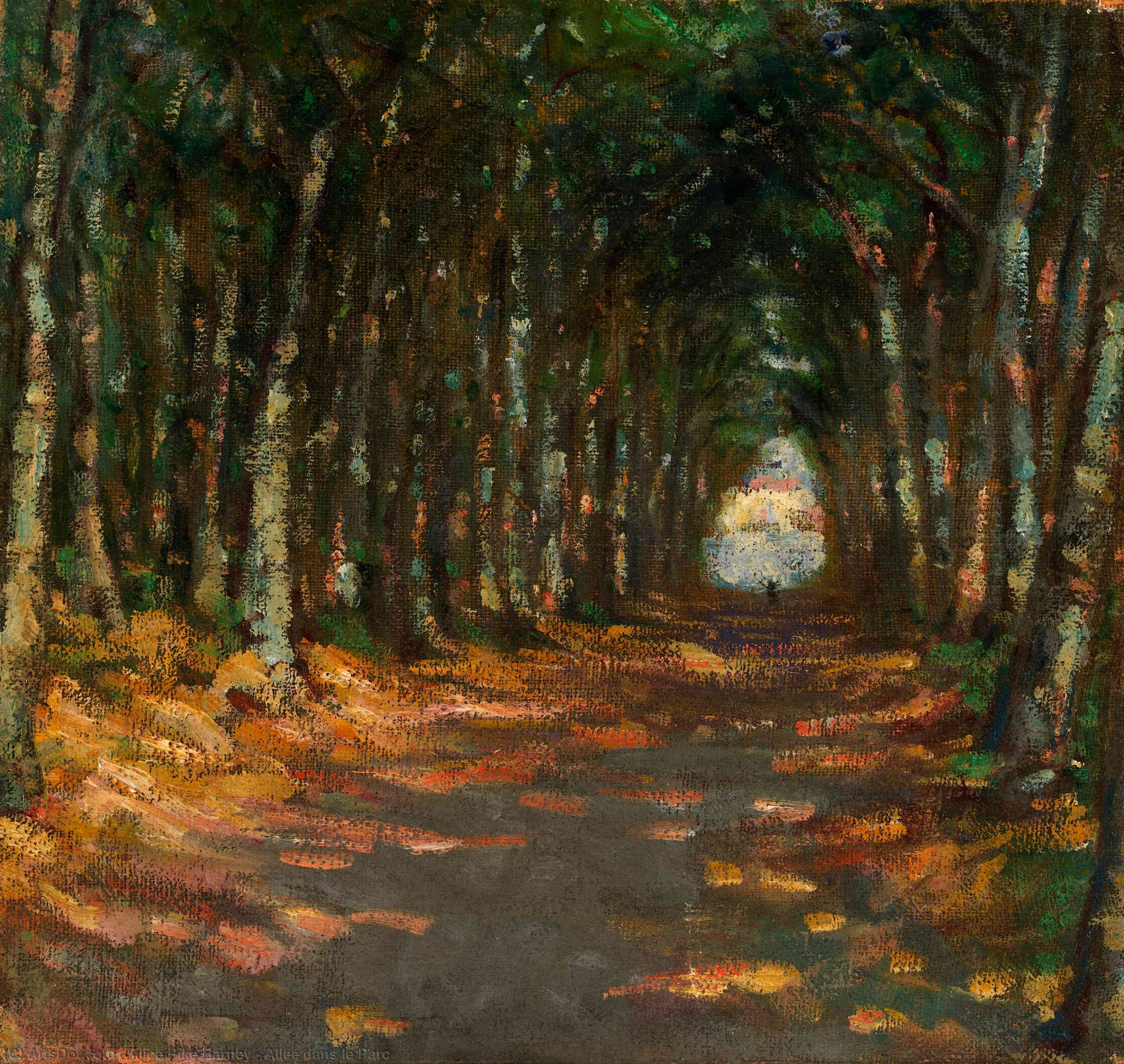 Wikioo.org - The Encyclopedia of Fine Arts - Painting, Artwork by Alice Pike Barney - Allee dans le Parc
