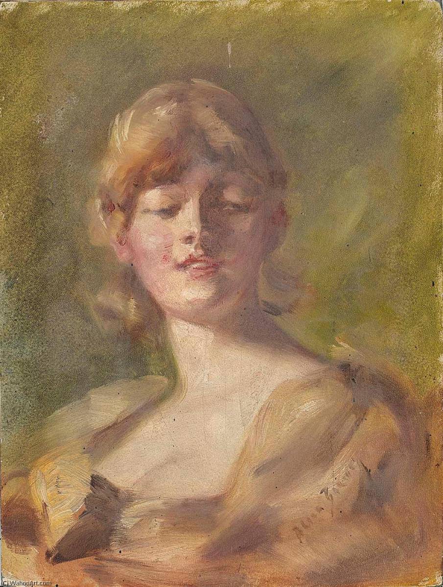 Wikioo.org - The Encyclopedia of Fine Arts - Painting, Artwork by Alice Pike Barney - Study of Head