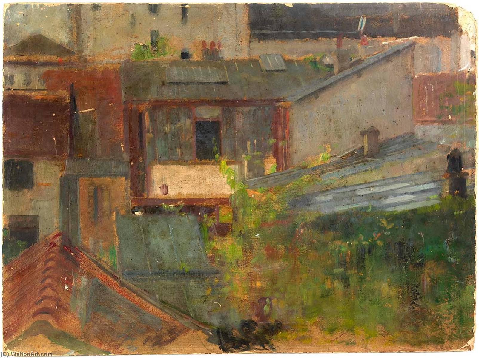 Wikioo.org - The Encyclopedia of Fine Arts - Painting, Artwork by Alice Pike Barney - Rooftops