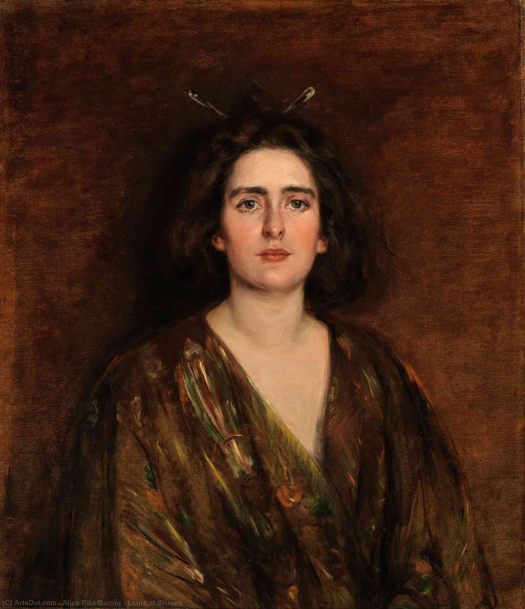 Wikioo.org - The Encyclopedia of Fine Arts - Painting, Artwork by Alice Pike Barney - Laura at Sixteen