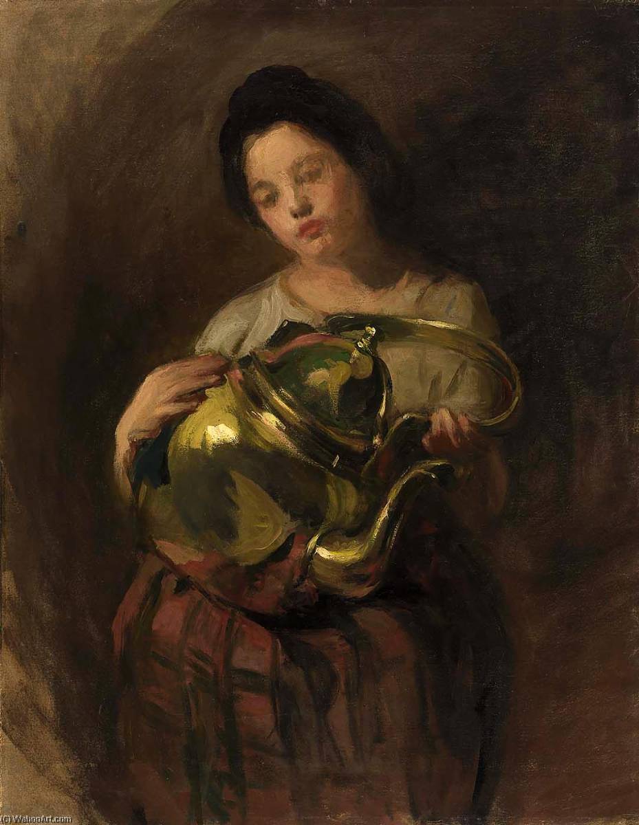 Wikioo.org - The Encyclopedia of Fine Arts - Painting, Artwork by Alice Pike Barney - The Brass Kettle