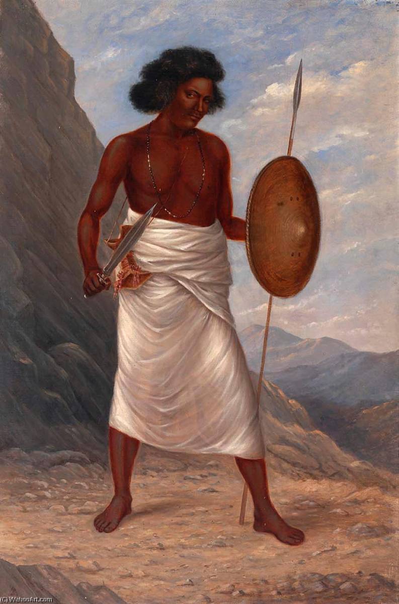 Wikioo.org - The Encyclopedia of Fine Arts - Painting, Artwork by Antonion Zeno Shindler - Somali Man
