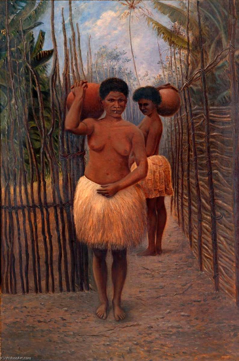 Wikioo.org - The Encyclopedia of Fine Arts - Painting, Artwork by Antonion Zeno Shindler - Papuan Women