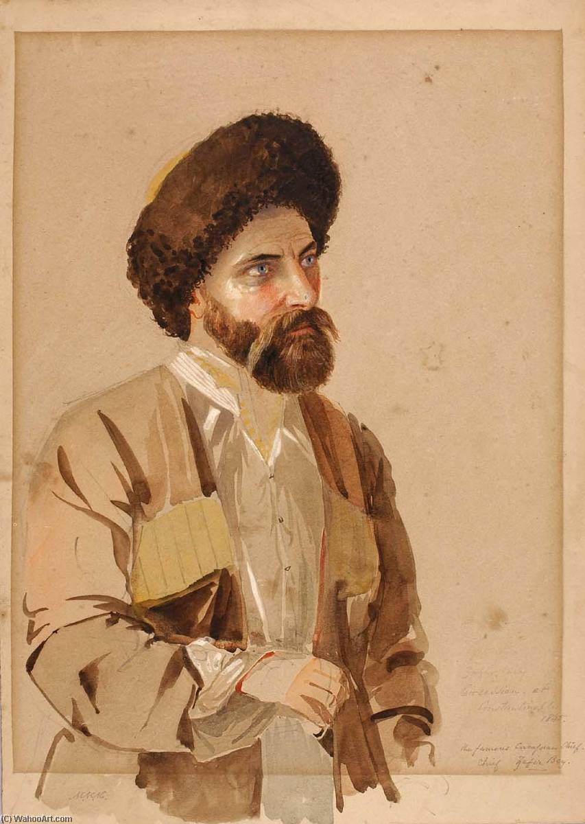 WikiOO.org - Encyclopedia of Fine Arts - Maalaus, taideteos Miner Kilbourne Kellogg - Circassian at Constantinople