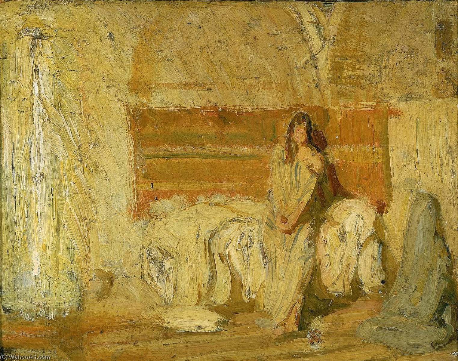 Wikioo.org - The Encyclopedia of Fine Arts - Painting, Artwork by Henry Ossawa Tanner - Study for the Annunciation