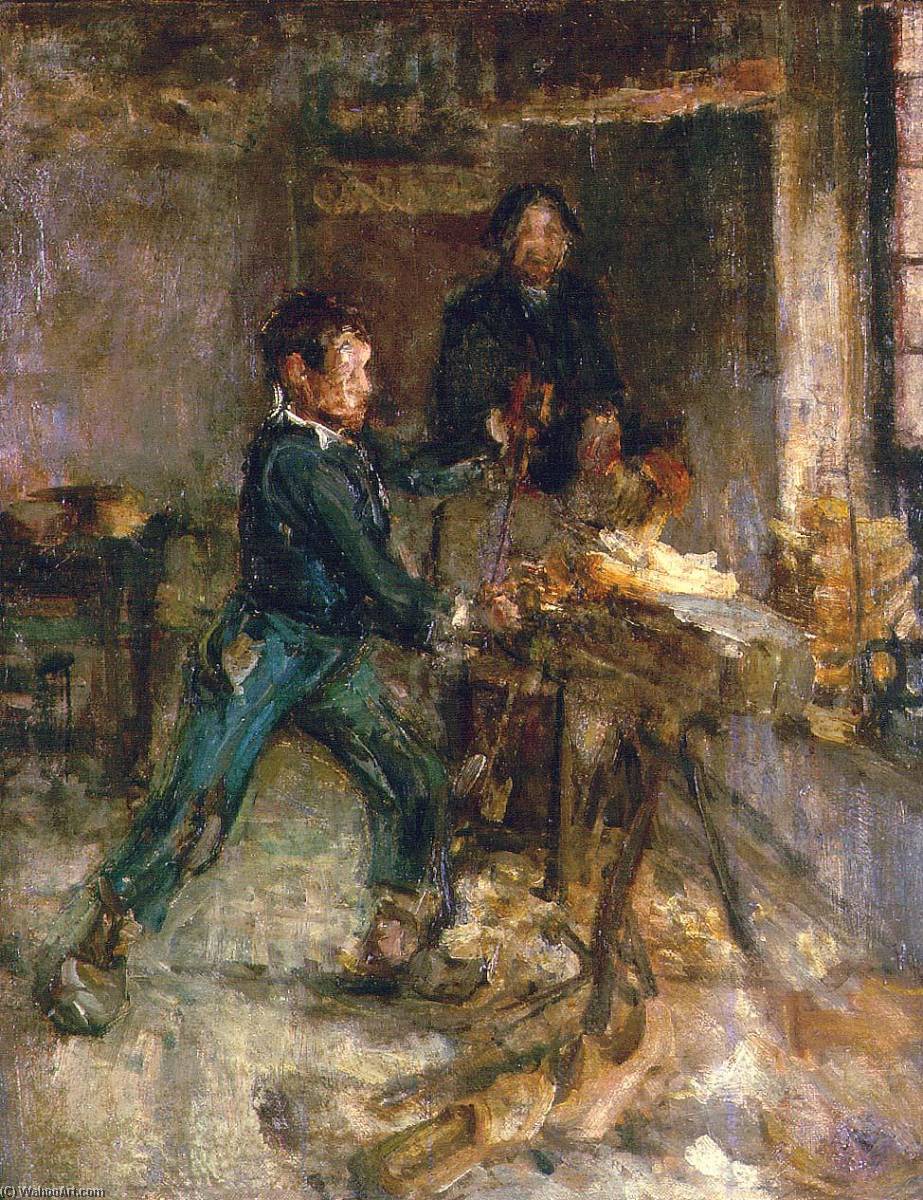 Wikioo.org - The Encyclopedia of Fine Arts - Painting, Artwork by Henry Ossawa Tanner - Study for the Young Sabot Maker