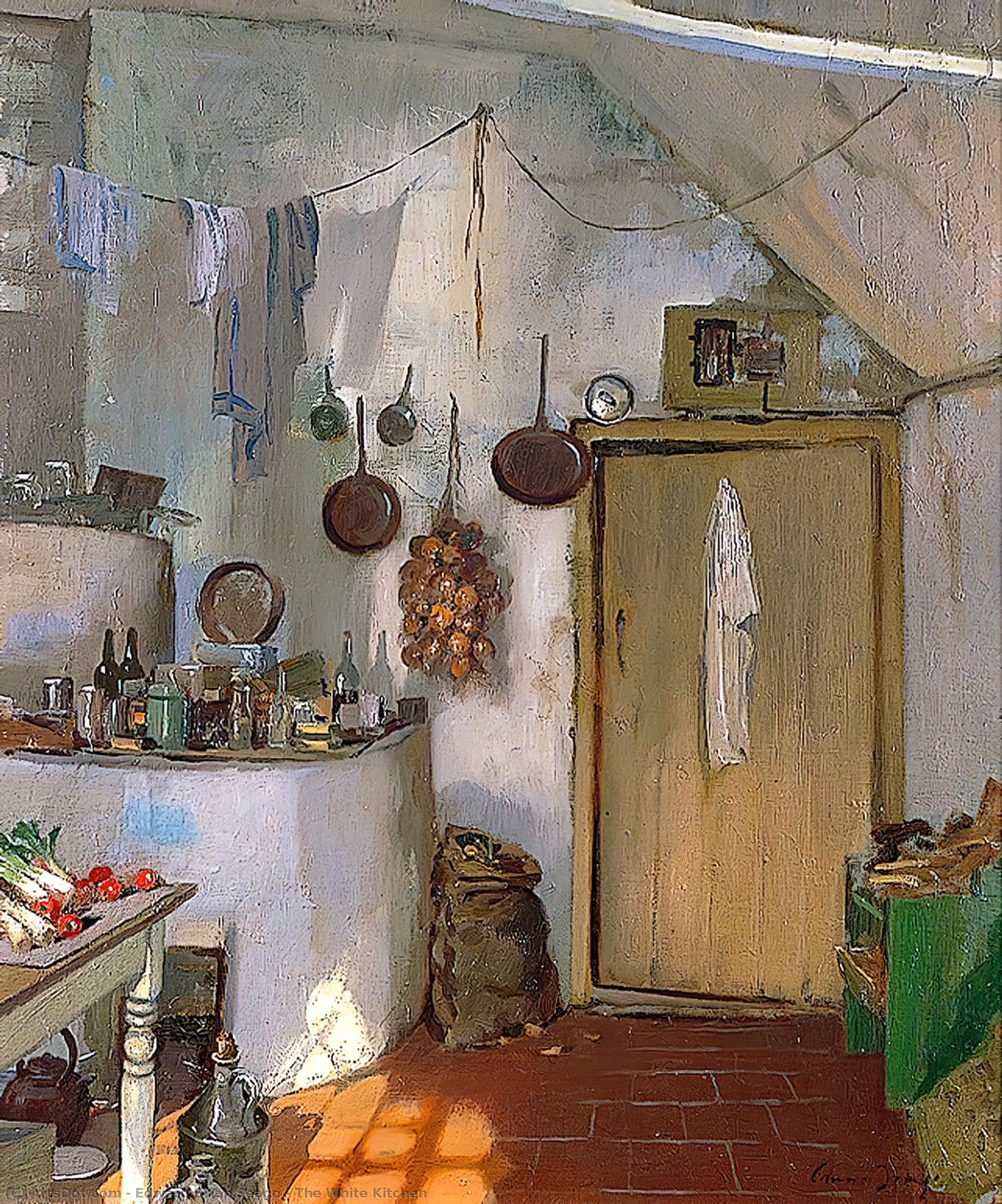 Wikioo.org - The Encyclopedia of Fine Arts - Painting, Artwork by Edward Brian Seago - The White Kitchen