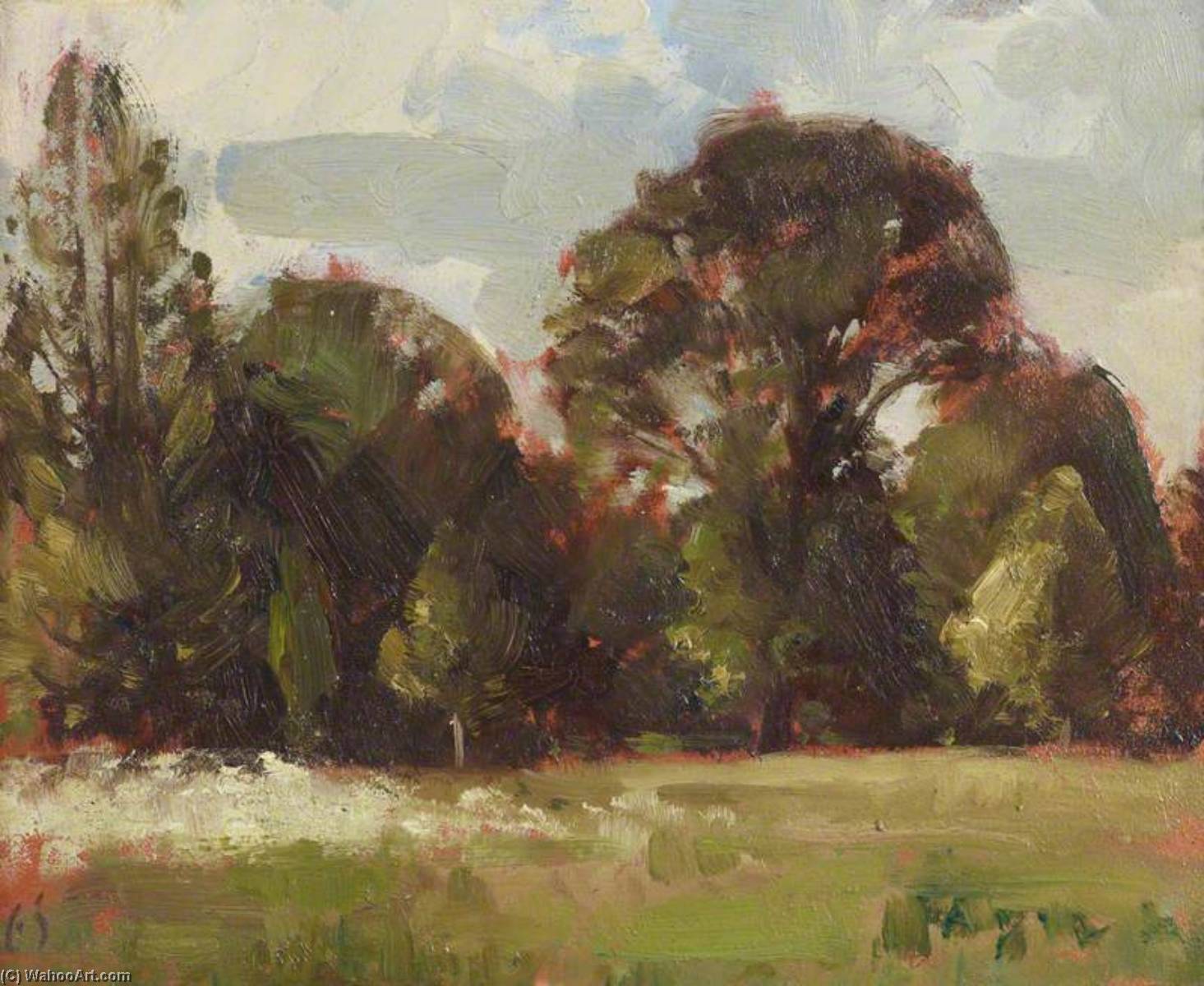 Wikioo.org - The Encyclopedia of Fine Arts - Painting, Artwork by Edward Brian Seago - The Gardens at Anglesey Abbey