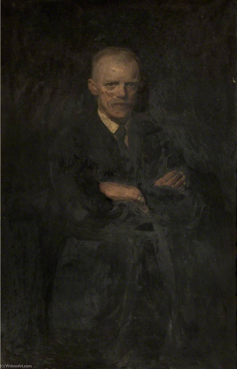 Wikioo.org - The Encyclopedia of Fine Arts - Painting, Artwork by Frank Thomas Copnall - George Holden, Mayor of Darwen (1907–1908)