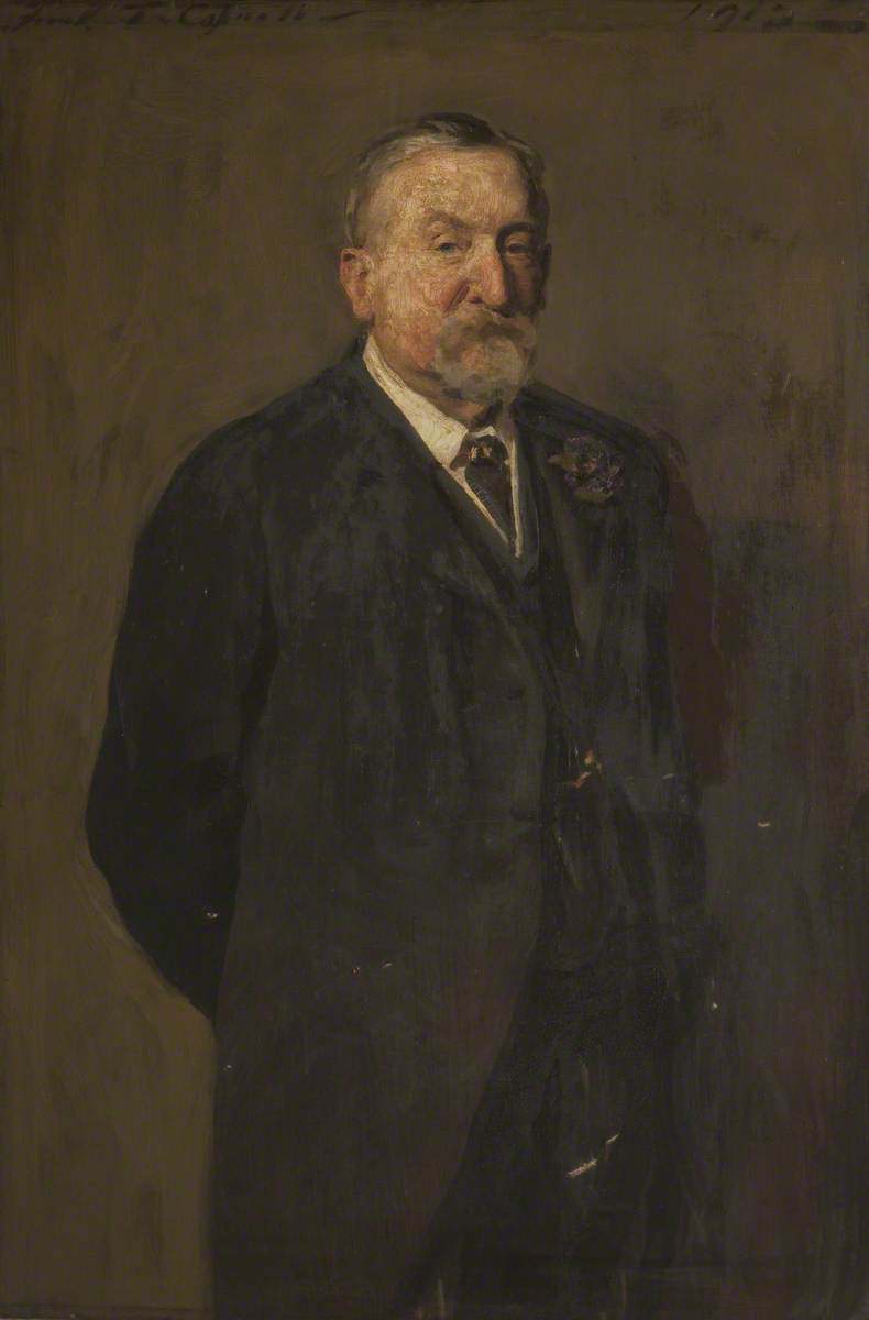 Wikioo.org - The Encyclopedia of Fine Arts - Painting, Artwork by Frank Thomas Copnall - Joshua Hacking, President of the Blackburn Chamber of Commerce (1917–1925)