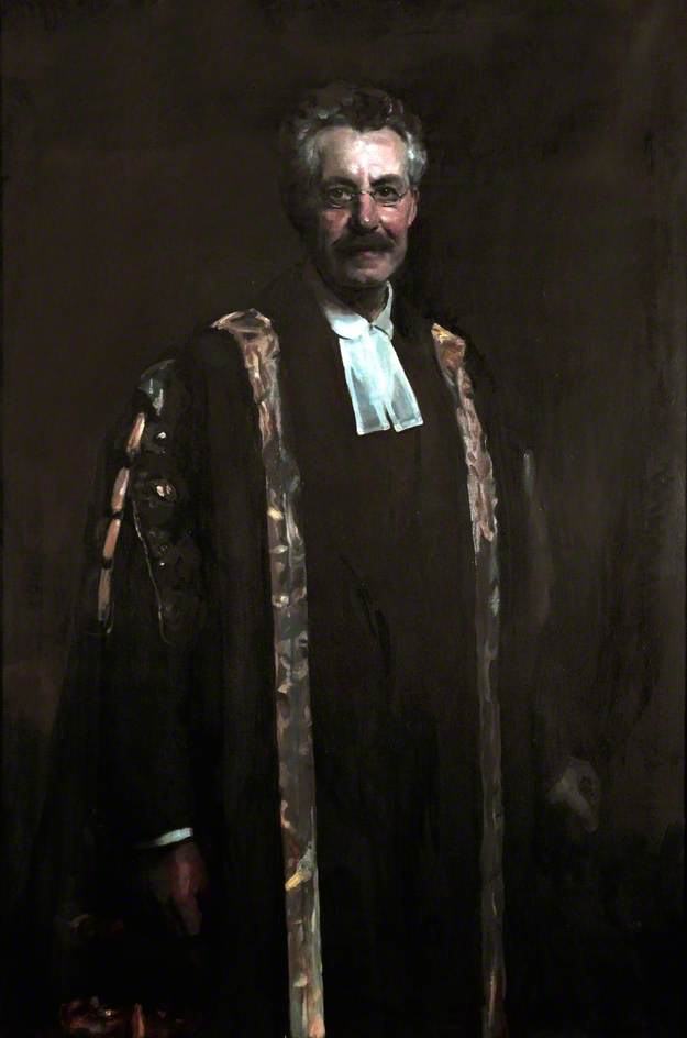 Wikioo.org - The Encyclopedia of Fine Arts - Painting, Artwork by Frank Thomas Copnall - Sir Alfred William Winterslow Dale (1855–1921), Kt, LLD, MA, Principal of University College, Liverpool (1899–1903), Vice Chancellor of the University of Liverpool (1903–1919)