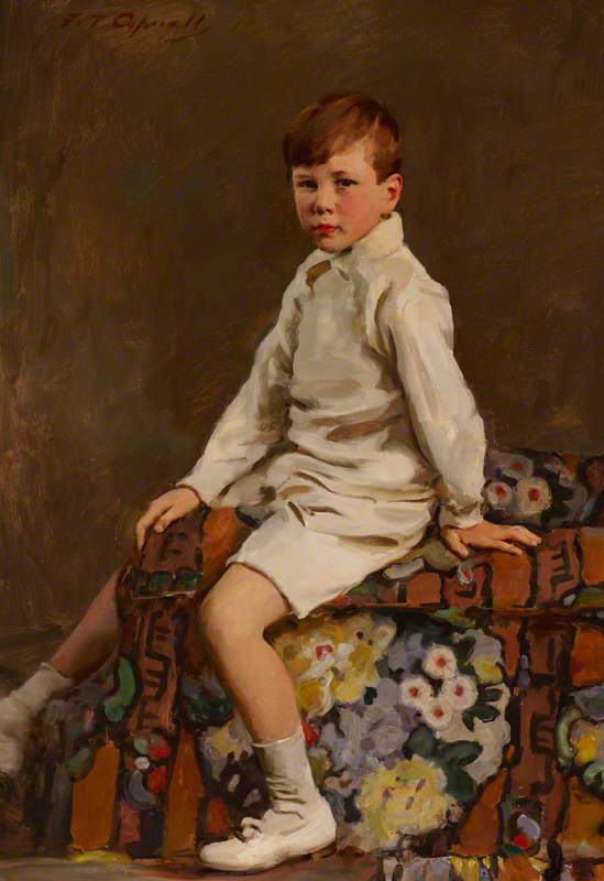 Wikioo.org - The Encyclopedia of Fine Arts - Painting, Artwork by Frank Thomas Copnall - Felix Johnson as a Boy