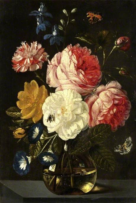 Wikioo.org - The Encyclopedia of Fine Arts - Painting, Artwork by Jan Van Kessel The Elder - A Vase of Flowers
