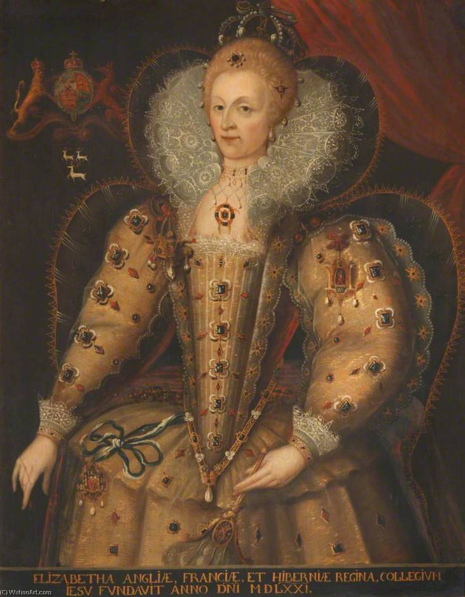 Wikioo.org - The Encyclopedia of Fine Arts - Painting, Artwork by Wilhelm Sonmans - Elizabeth I (1533–1603)