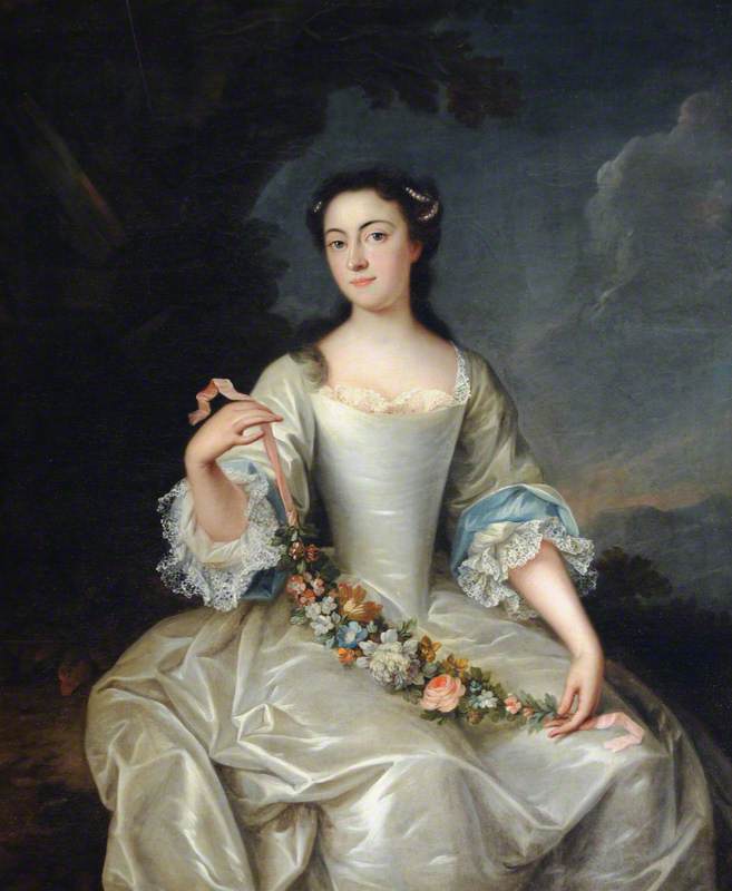 Wikioo.org - The Encyclopedia of Fine Arts - Painting, Artwork by Isaac Whood - Mary Harpur (d.1752), Lady Holte ( )