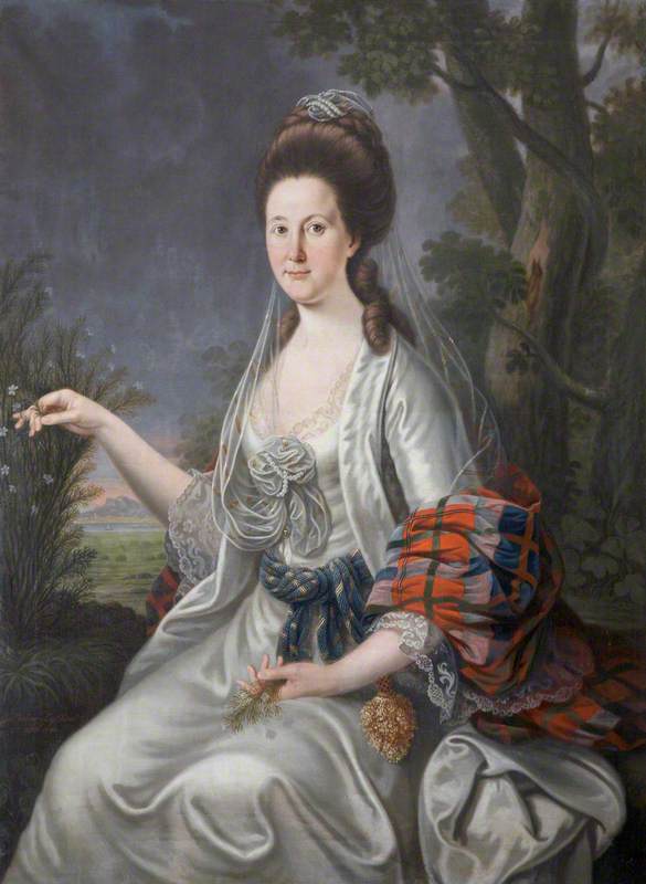 Wikioo.org - The Encyclopedia of Fine Arts - Painting, Artwork by George Paul Chalmers - Mary Macdonald (1738–1815), Mrs Chichester