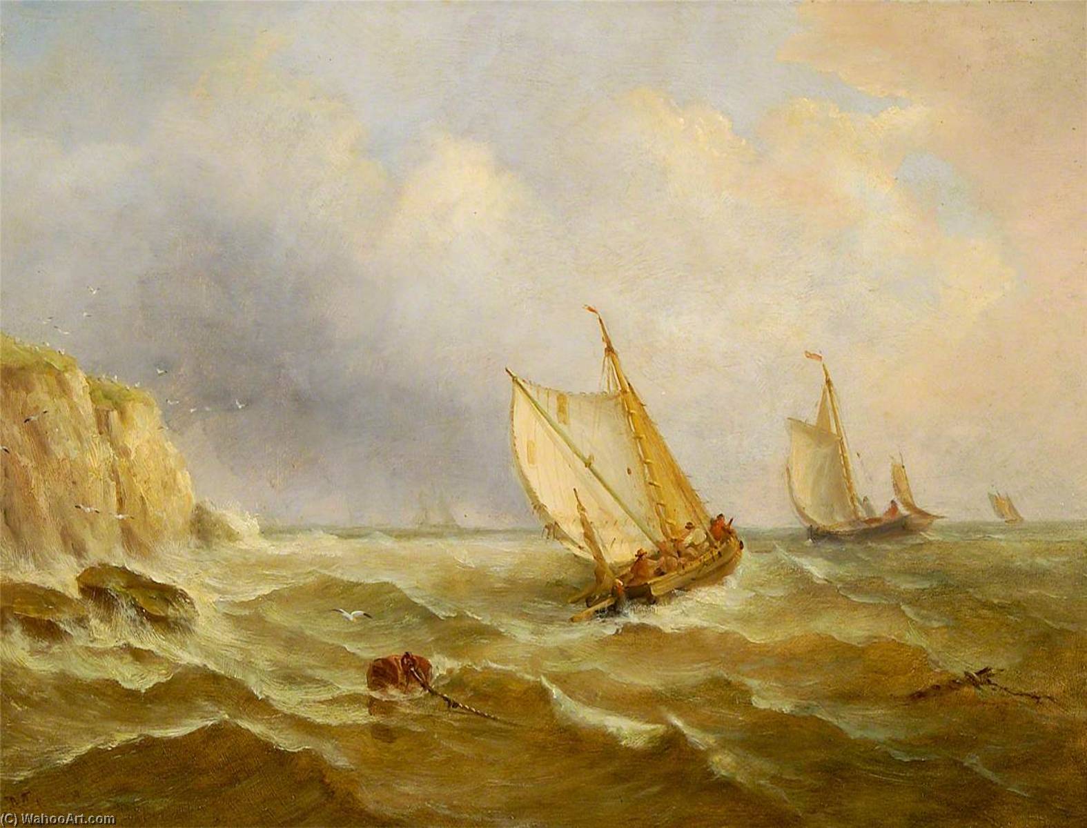 Wikioo.org - The Encyclopedia of Fine Arts - Painting, Artwork by John Moore Of Ipswich - Seascape