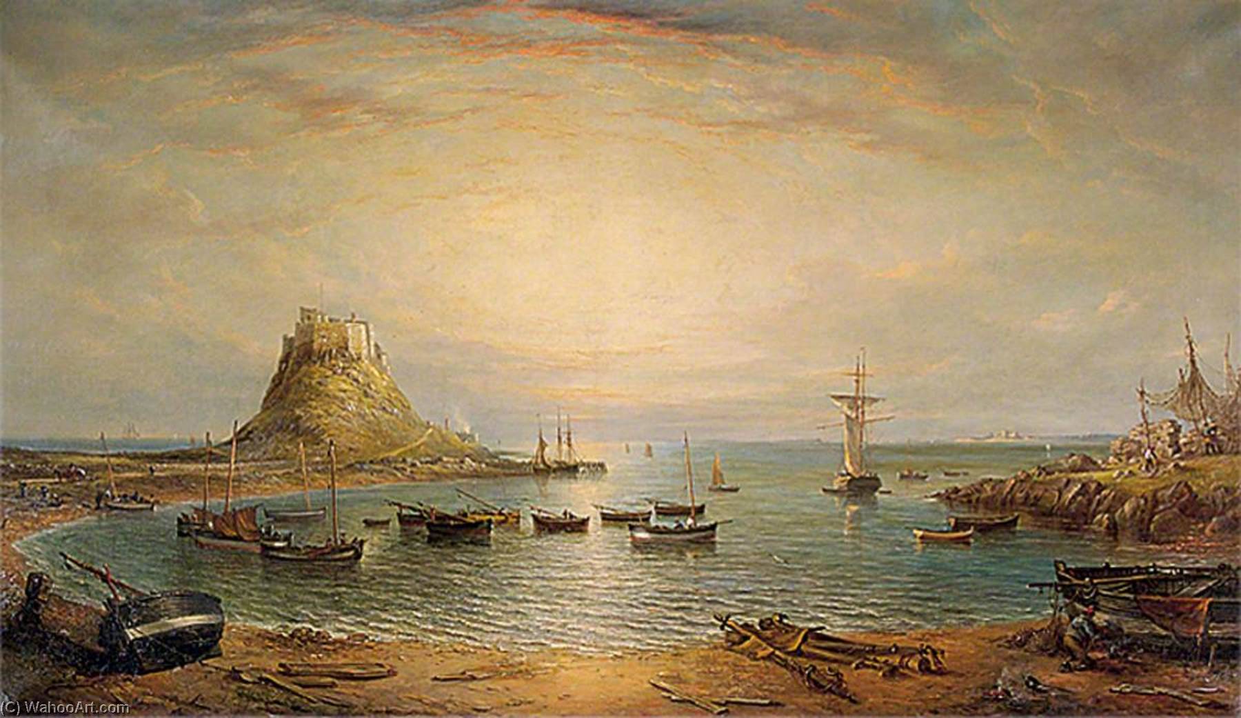 Wikioo.org - The Encyclopedia of Fine Arts - Painting, Artwork by John Moore Of Ipswich - Holy Island, Northumberland