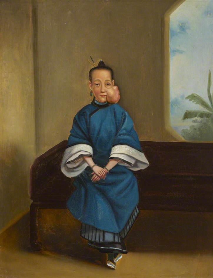 Wikioo.org - The Encyclopedia of Fine Arts - Painting, Artwork by Guan Qiaochang Lamqua - Case No.2214