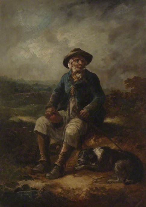 Wikioo.org - The Encyclopedia of Fine Arts - Painting, Artwork by John Joseph Barker - The Shepherd