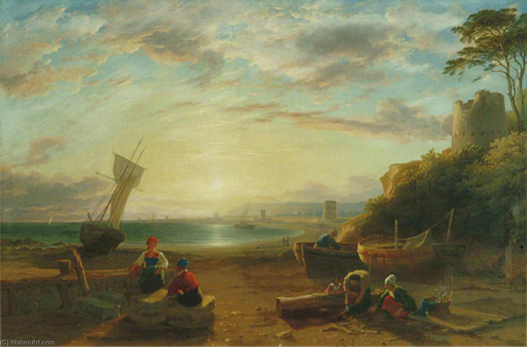 Wikioo.org - The Encyclopedia of Fine Arts - Painting, Artwork by Philip Hutchins Rogers - Pevensey Bay, East Sussex