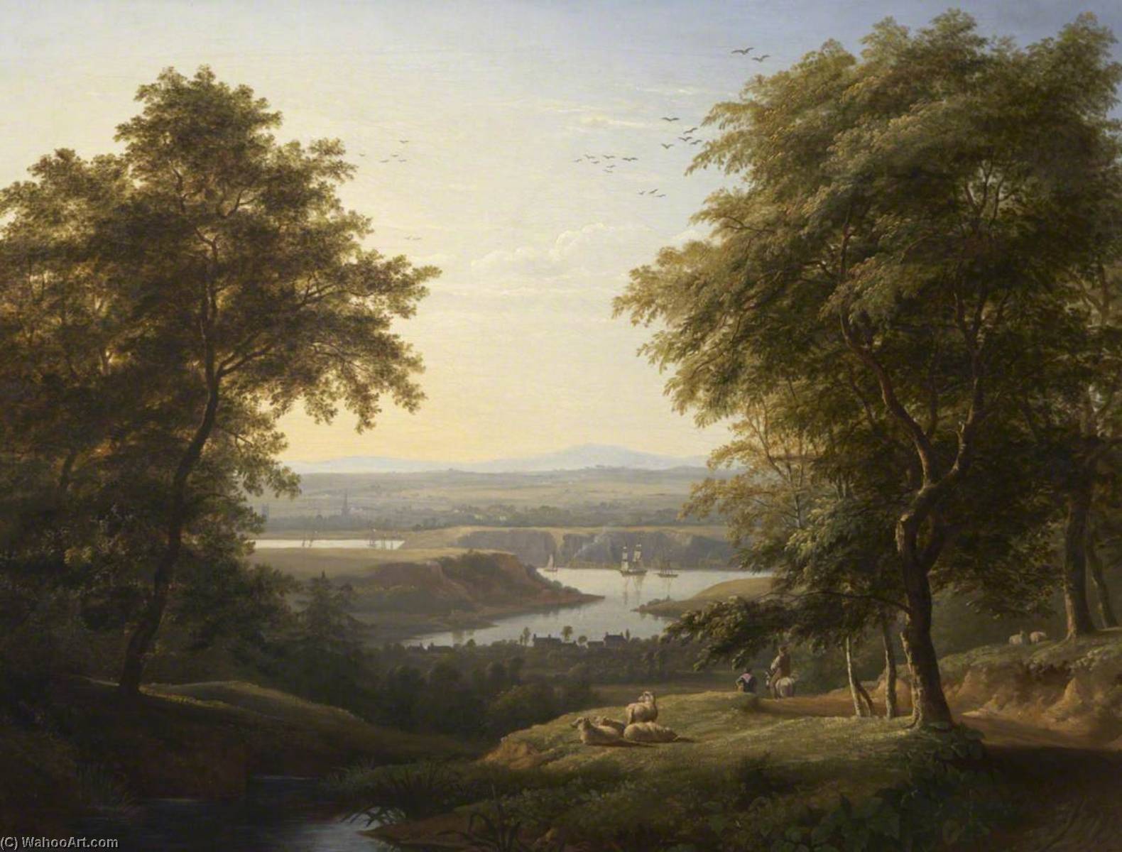 Wikioo.org - The Encyclopedia of Fine Arts - Painting, Artwork by Philip Hutchins Rogers - Hooe Lake