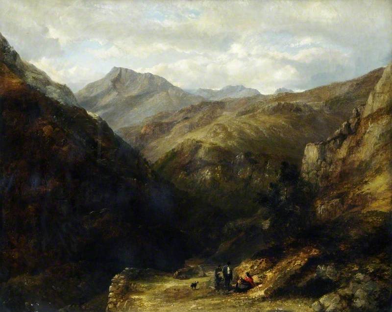Wikioo.org - The Encyclopedia of Fine Arts - Painting, Artwork by James Poole - Skiddaw, Cumbria