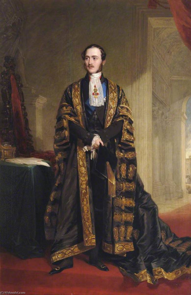 Wikioo.org - The Encyclopedia of Fine Arts - Painting, Artwork by Frederick Richard Say - Prince Albert (1819–1861), Consort to Queen Victoria