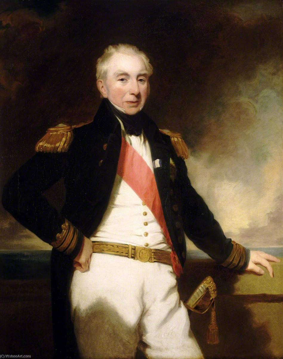 Wikioo.org - The Encyclopedia of Fine Arts - Painting, Artwork by Frederick Richard Say - Admiral Sir Robert Stopford (1768–1847)
