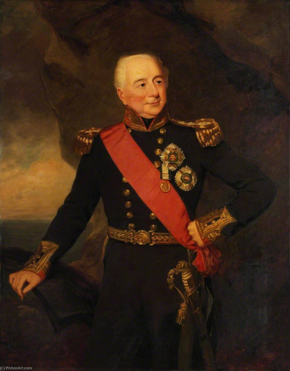 Wikioo.org - The Encyclopedia of Fine Arts - Painting, Artwork by Frederick Richard Say - Admiral Sir William Hargood (1726–1839)