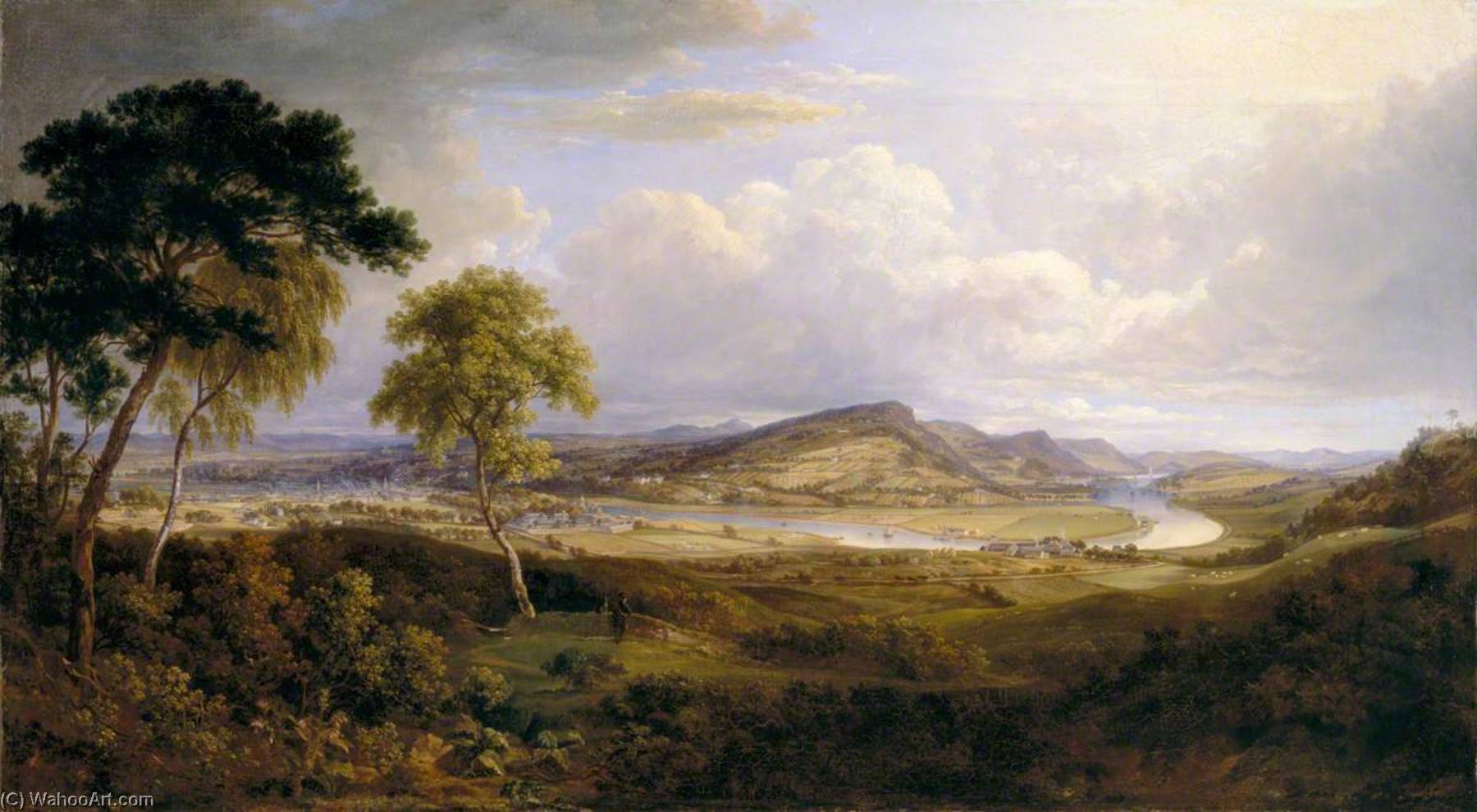 Wikioo.org - The Encyclopedia of Fine Arts - Painting, Artwork by Robert Gibb - View of Perth