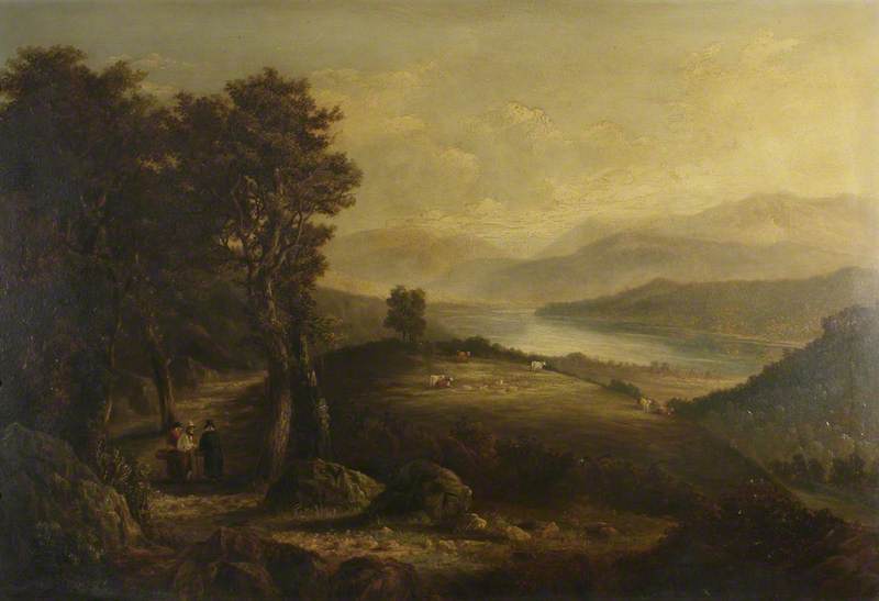 Wikioo.org - The Encyclopedia of Fine Arts - Painting, Artwork by Frederick Henry Henshaw - Bala Lake, Wales