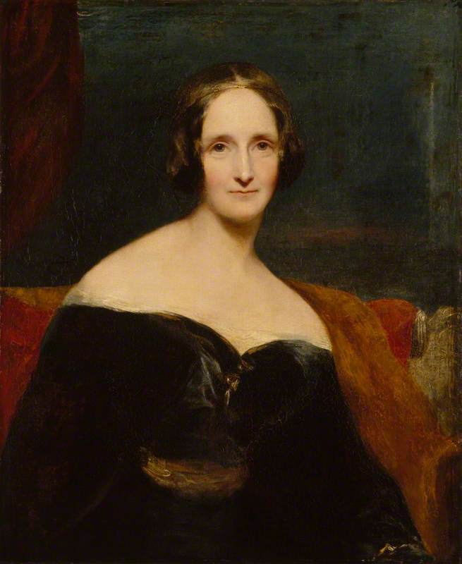Wikioo.org - The Encyclopedia of Fine Arts - Painting, Artwork by Richard Rothwell - Mary Wollstonecraft Shelley