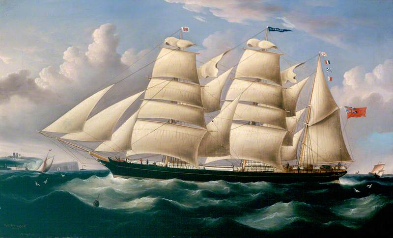 Wikioo.org - The Encyclopedia of Fine Arts - Painting, Artwork by Richard Ball Spencer - Barque 'Randolph'