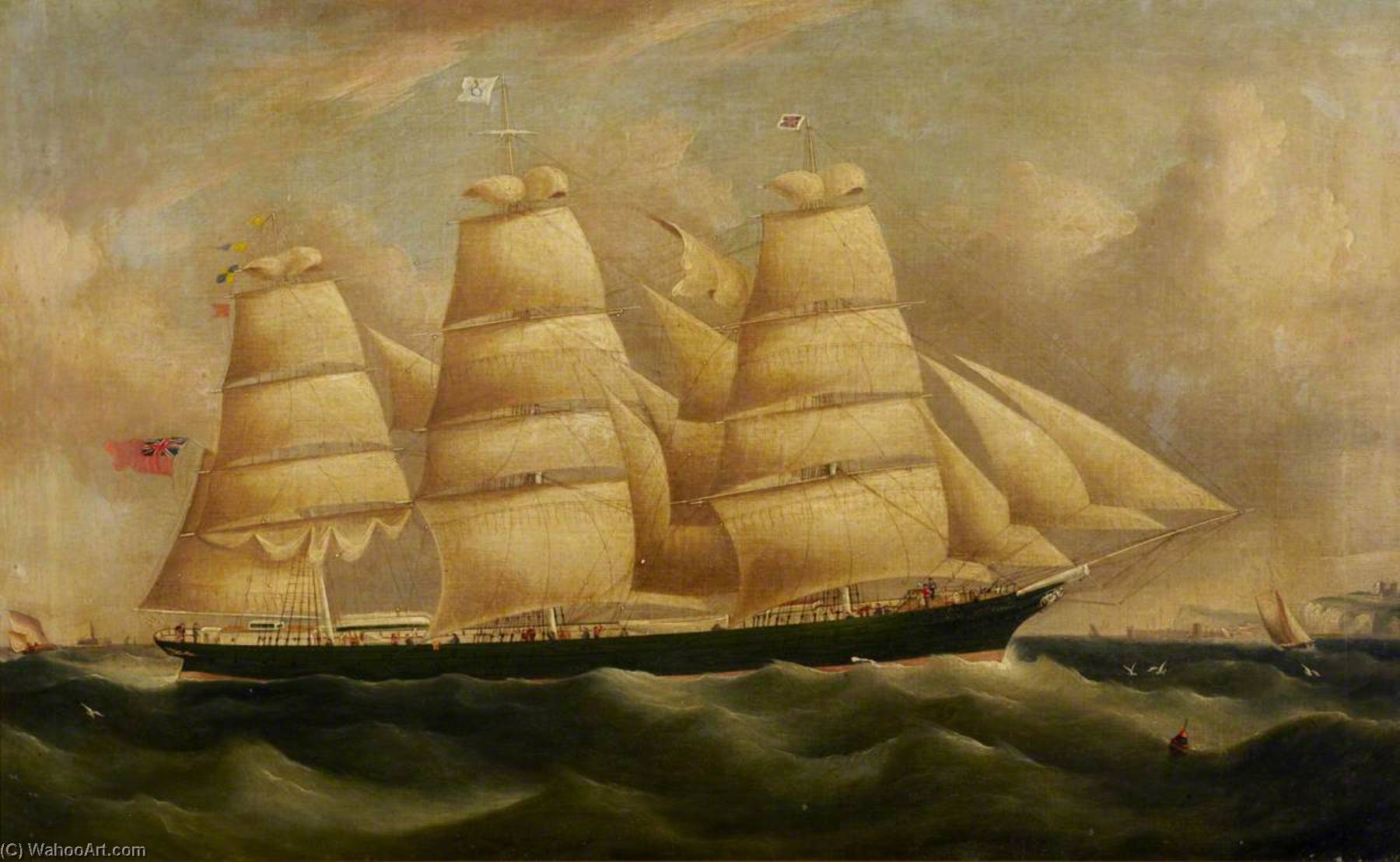 Wikioo.org - The Encyclopedia of Fine Arts - Painting, Artwork by Richard Ball Spencer - The Ship 'Gitana'