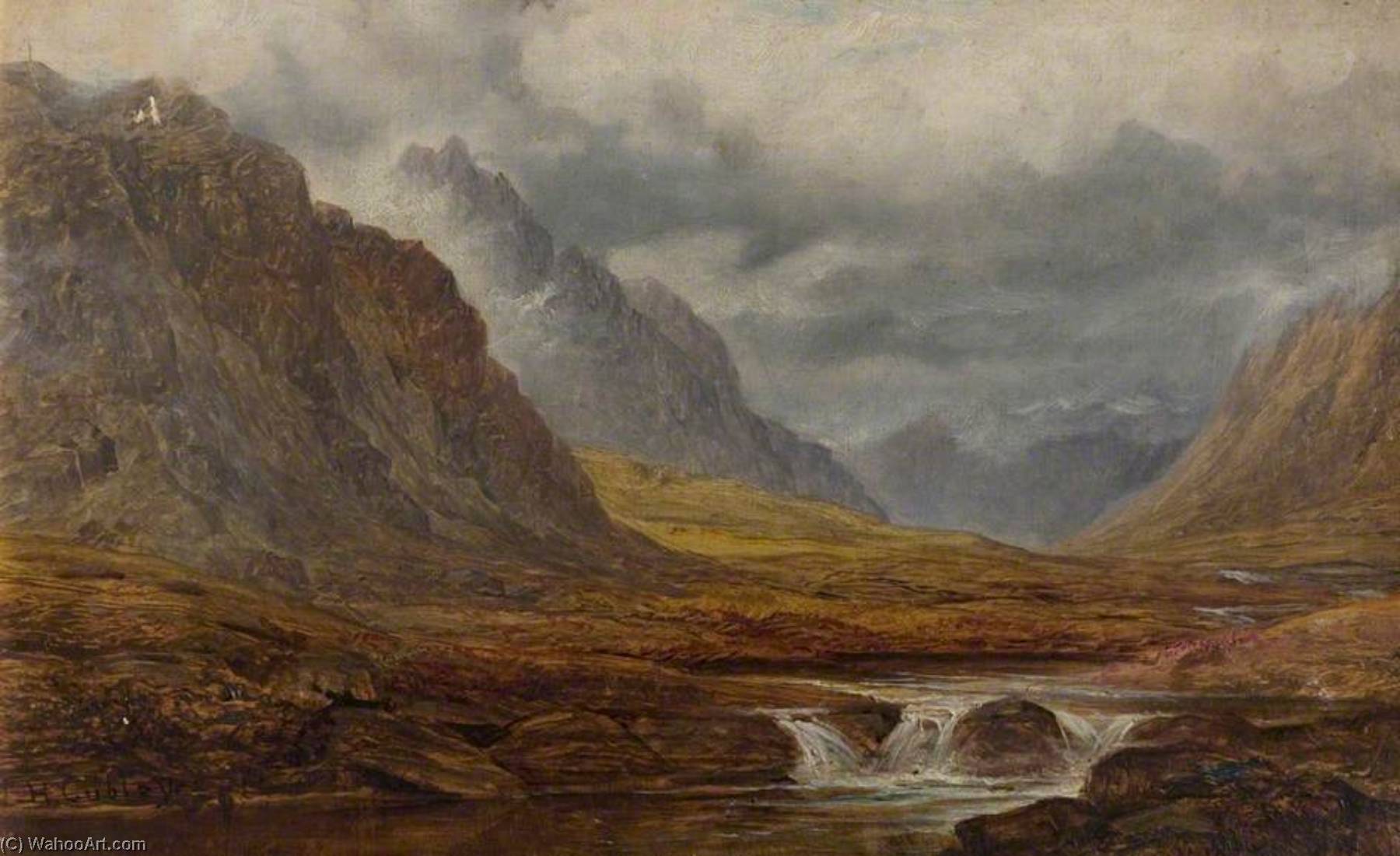 Wikioo.org - The Encyclopedia of Fine Arts - Painting, Artwork by William Harold Cubley - Near Lake Ogwen