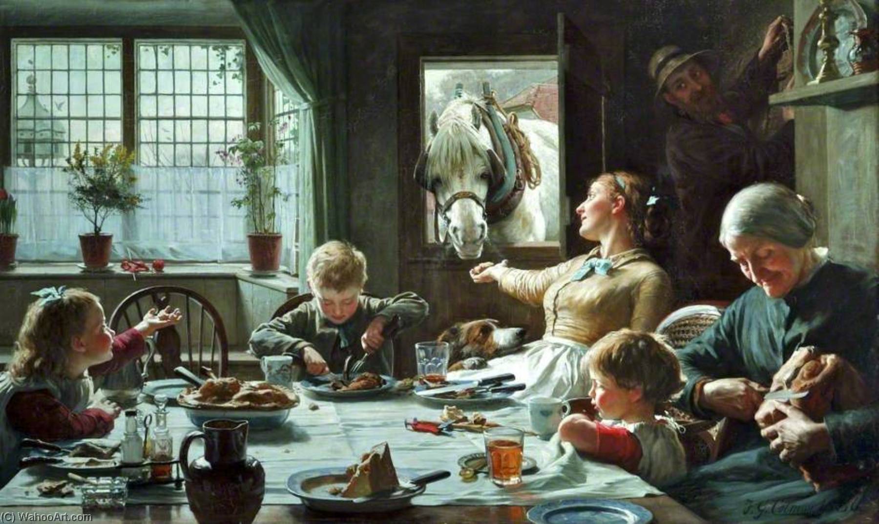 Wikioo.org - The Encyclopedia of Fine Arts - Painting, Artwork by Frederick George Cotman - One of the Family