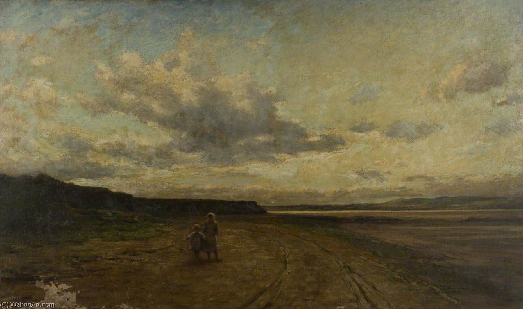 Wikioo.org - The Encyclopedia of Fine Arts - Painting, Artwork by John Leslie Thomson - Road to the Shore, Anglesey