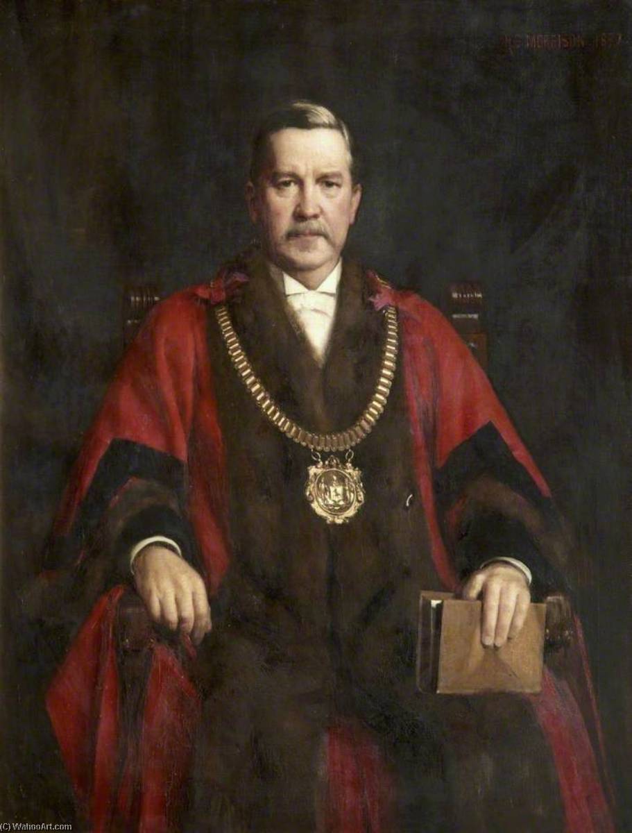 Wikioo.org - The Encyclopedia of Fine Arts - Painting, Artwork by Robert Edward Morrison - The Right Honourable Sir Thomas Hughes (1838–1923)