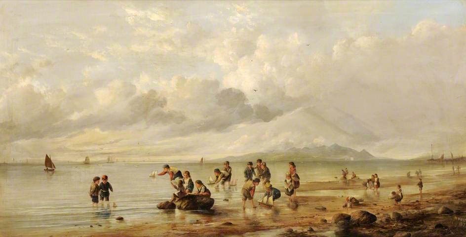 Wikioo.org - The Encyclopedia of Fine Arts - Painting, Artwork by William Muir - Children's Regatta
