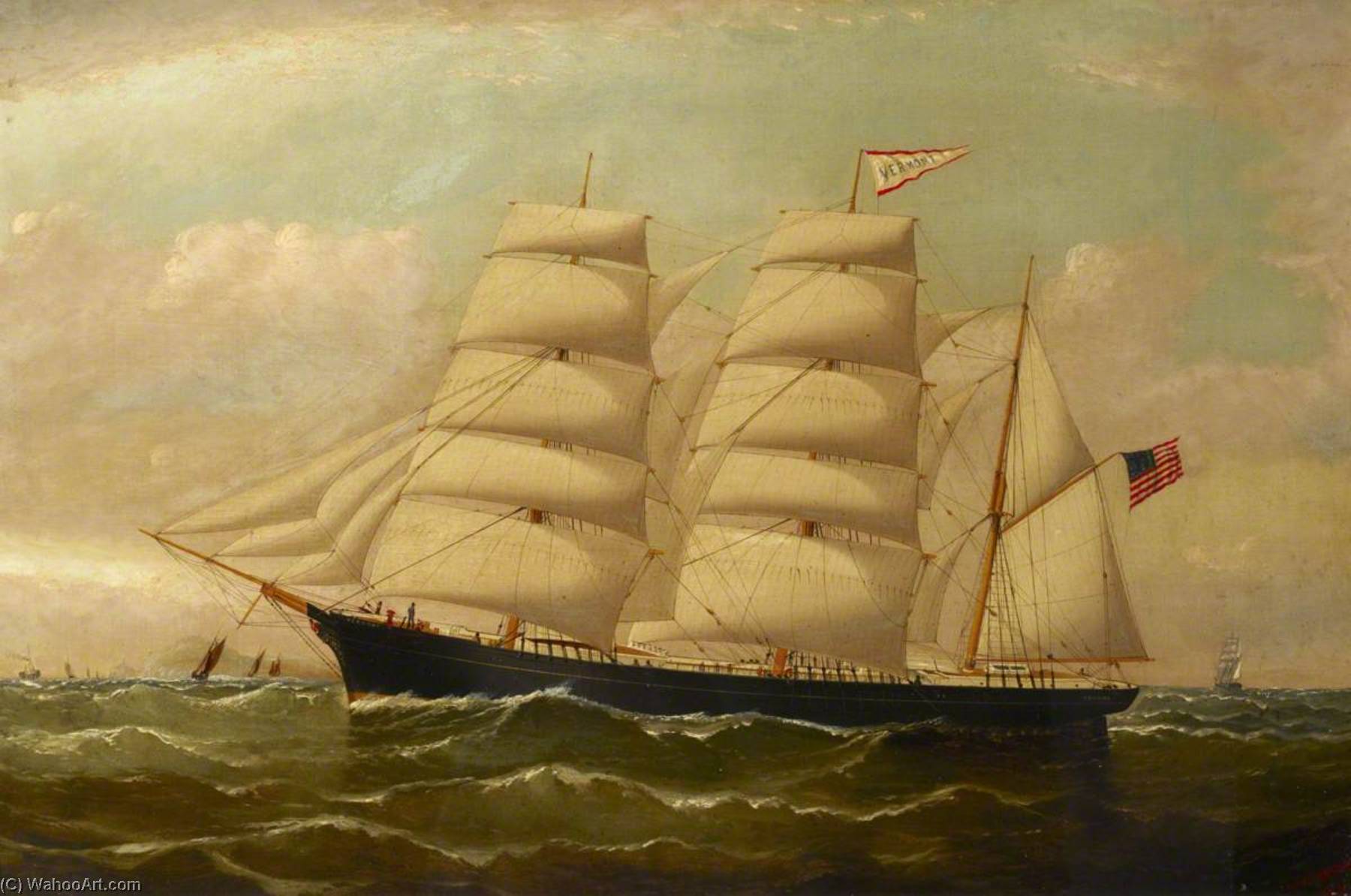 WikiOO.org - Encyclopedia of Fine Arts - Lukisan, Artwork William Horde Yorke - The Clipper 'Vermont'