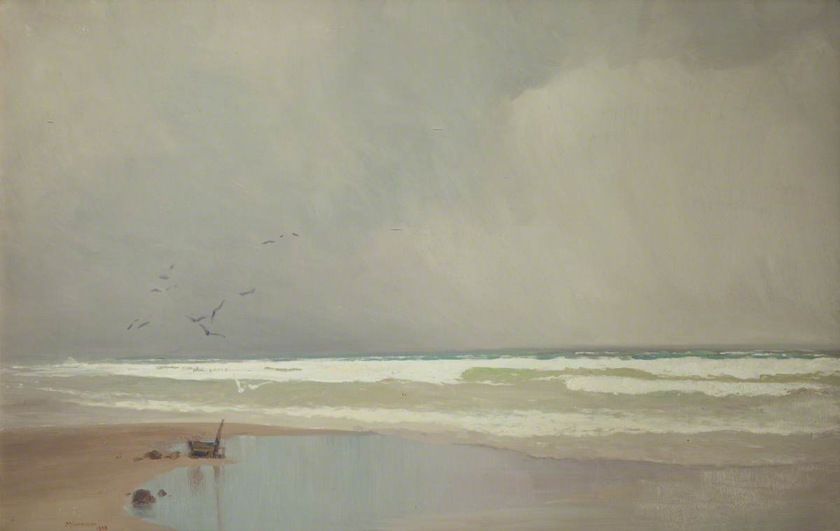 Wikioo.org - The Encyclopedia of Fine Arts - Painting, Artwork by John Miller Nicholson - The Coming Storm