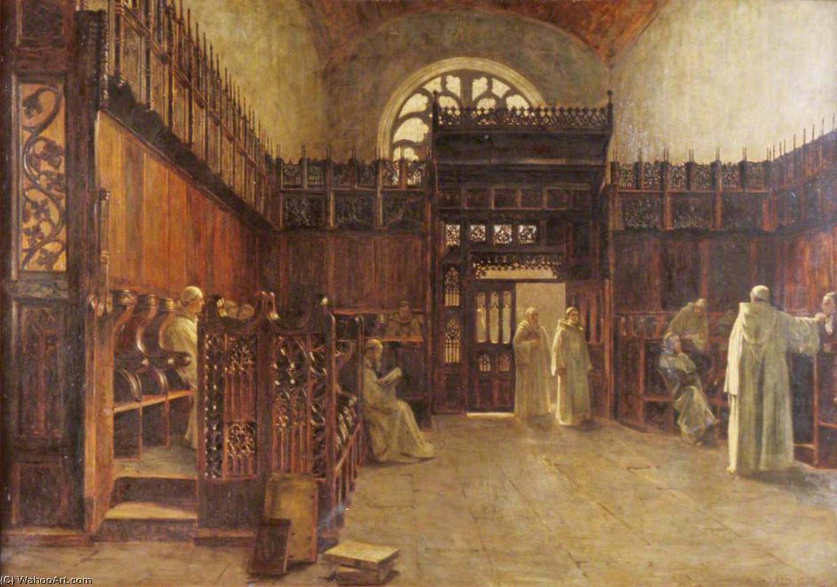 Wikioo.org - The Encyclopedia of Fine Arts - Painting, Artwork by Archibald David Reid - King's College Chapel, Aberdeen