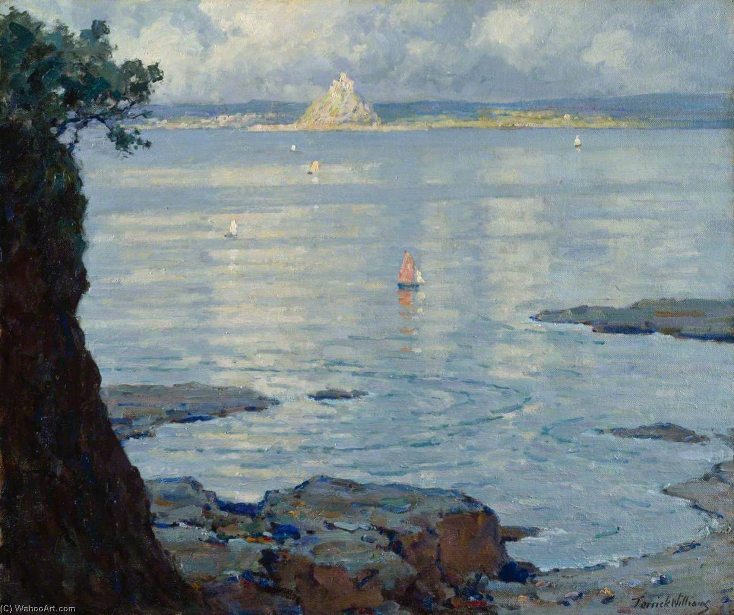Wikioo.org - The Encyclopedia of Fine Arts - Painting, Artwork by Terrick John Williams - St Michael's Mount, Cornwall