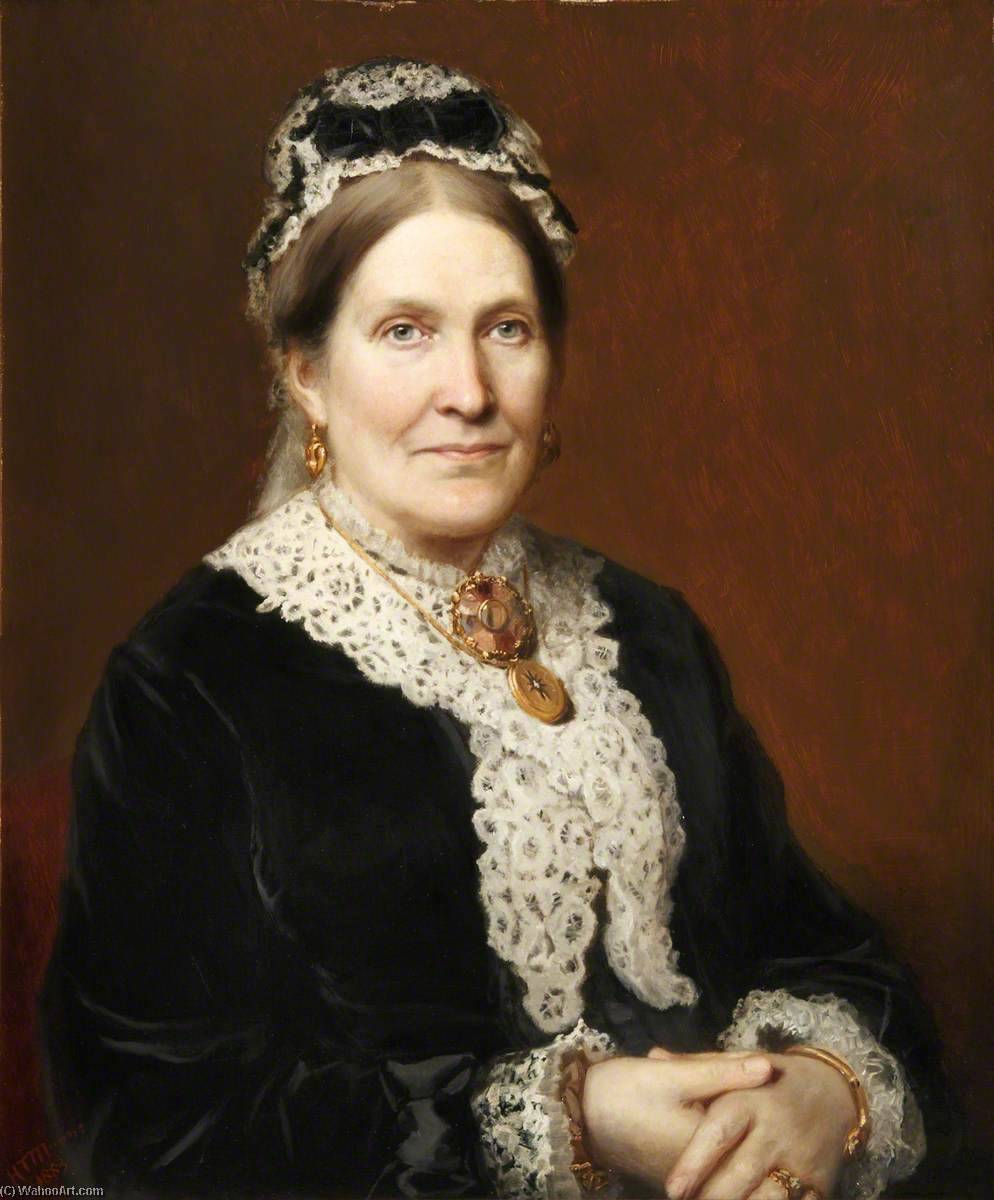 Wikioo.org - The Encyclopedia of Fine Arts - Painting, Artwork by Henry Turner Munns - Miriam Sarah Chavasse, née Wilde (1817–1884)