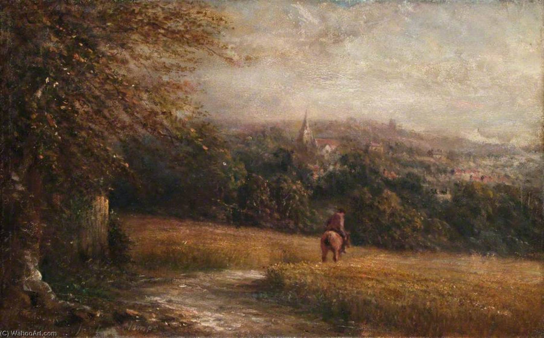 Wikioo.org - The Encyclopedia of Fine Arts - Painting, Artwork by Walter William Acock - View from Haling Clumps, Croydon, Surrey