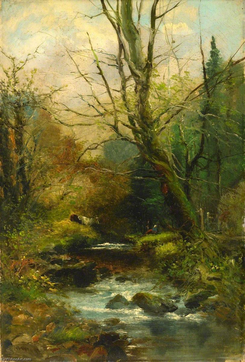 Wikioo.org - The Encyclopedia of Fine Arts - Painting, Artwork by William Widgery - On the Lyd, Devon
